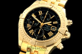 BLEV00322 Chronomat Evo YG/YG Black Roman A-77528800