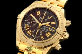 BLEV00324 Chronomat Evo YG/YG Brown Roman A-77528800