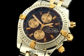 BLEV00205 Chronomat Evo SS/YG Brown Sticks A-77528800