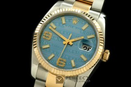 RDJMT00112 SS/YG TT Blue Asian 2813 - Real Diamonds