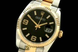 RDJMT00115 SS/YG TT Black Asian 2813 - Real Diamonds