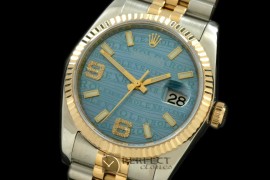 RDJMT00152 SS/YG TT Blue Asian 2813 - Real Diamonds