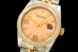 RDJMT00154D SS/YG TT Salmon Asian 2813 - Real Diamonds