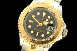 RYMLDT00013 Yachtmaster Lady SS/YG Grey Swiss Eta 2671