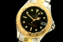 RYMIDT00013A Yachtmaster Mid SS/YG Black Asian 2836/3135