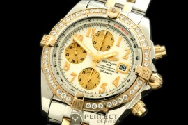 BLEVB00211 Chronomat Evo SS/YG White Num A-77528800