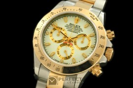 RLDT00101 Daytona 116523 YG/SS White Stick A-7750 Sec@6 28800