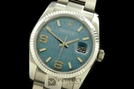 RDJMS00052 SS/SS OYS Blue Asian 2813 - Real Diamonds