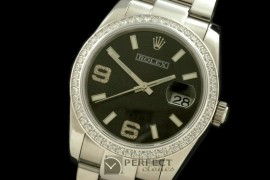 RDJMS00055D SS/SS OYS Black Asian 2813 - Real Diamonds