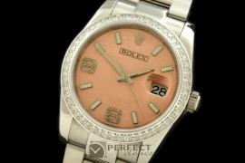 RDJMS00054D SS/SS OYS Khaki Asian 2813 - Real Diamonds