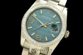 RDJMS00012AD SS/SS OYS Blue Asian 2836 - Real Diamonds