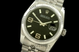 RDJMS00075 SS/SS JUB Black Asian 2813 - Real Diamonds