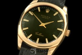 RLCD00202 Cellini Danos Men YG/LE Black Swiss Quartz