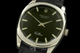 RLCD00102 Cellini Danos Men SS/LE Black Swiss Quartz