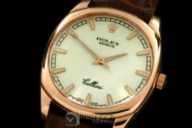 RLCD00301 Cellini Danos Men RG/LE White Swiss Quartz