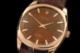 RLCD00303 Cellini Danos Men RG/LE Brown Swiss Quartz