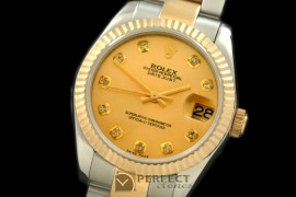 RDJmT10002B SS/YG Oyster Gold Diam Swiss 2688/2355