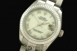 RDJmS10066B SS Oyster M-Wht Roman Swiss 2688/2355