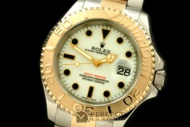 RYMENT00011A Yachtmaster Men SS/YG TT White Asian 2836/3135