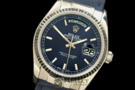 RLDDS60106L DayDate Fluted Midnight Blue SS/LE Asian 2813