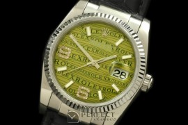 RDJMS00043 SS/LE Khaki Swiss Eta 2836/3135-Real Diamonds