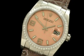 RDJMS00044D SS/LE Salmon Swiss Eta 2836/3135-Real Diamonds