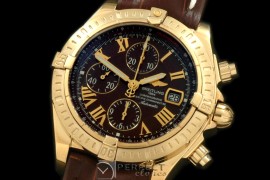 BLEV00324L Chronomat Evo YG/LE Brown Roman A-77528800