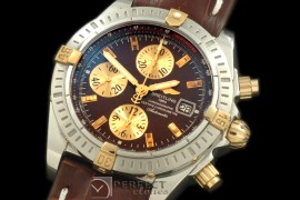 BLEV00205L Chronomat Evo SS/YG/LE Brown Sticks A-77528800