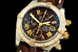 BLEVB00224L Chronomat Evo SS/LE Brown Roman A-7750 28800