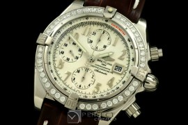 BLEVB10011L Chronomat Evo SS/LE White Num A-77528800