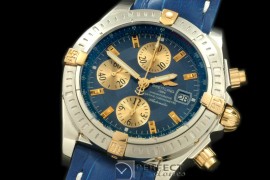 BLEV00203L Chronomat Evo SS/YG/LE Blue Sticks A-77528800