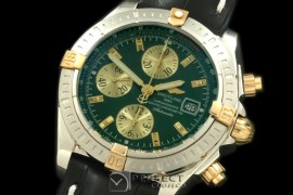 BLEV00206L Chronomat Evo SS/YG/LE Green Sticks A-77528800