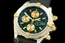 BLEV00206R Chronomat Evo SS/YG/RU Green Sticks A-77528800