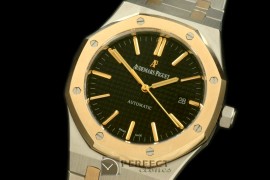 AP15400-112 Royal Oak 1540SS/YG Black Swiss 2824
