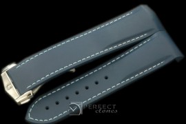OMRU00104 Rubber Strap For 45mm Ceramic Planet Ocean - Blue