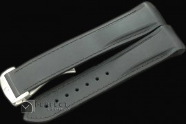 OMRU00106 Rubber Strap For 42mm Ceramic Planet Ocean - Black