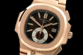 0 0 PP00093 5980 Nautilis Chrono RG/RG Brown A-7750