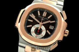 PP00088 598Nautilis Chrono SS/RG Brown A-7750