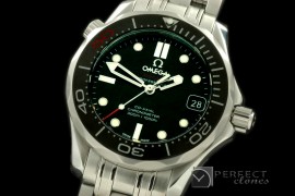 OM300M-207 Seamaster 300M 007 Ladies SS/SS Black Miyota