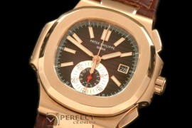 0 0 PP00093L 5980 Nautilis Chrono RG/LE Brown A-7750