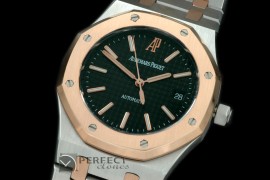 AP00048 Royal Oak Jumbo Auto SS/RG TT Black A-2824-2