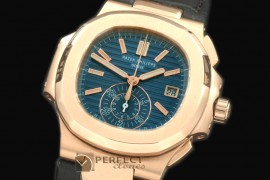 0 0 PP00095L 5980 Nautilis Chrono RG/LE Blue A-7750