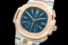 PP00089 598Nautilis Chrono SS/RG Blue A-7750