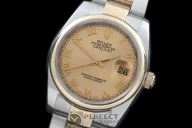 RDJMT00333 SS/YG Oyster Gold Roman Swiss Eta 2836-2
