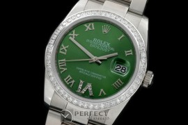 RDJMS00502D1 SS/SS Oyster Green Roman/Diam 2836