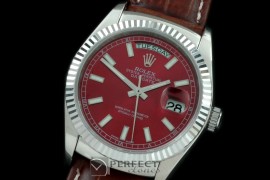 RLDDS60005L DayDate Fluted Burgundy SS/LE Asian Eta 2836