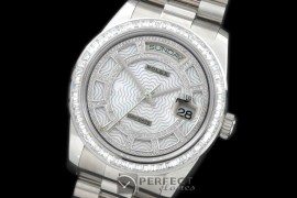 RLDDS00802 2014 Steel/President White Wavy Grid Asian Clone 2836