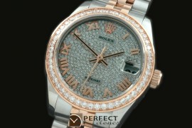 RDJmTR50001 SS/RG Jubilee Diam Roman Asian 2836