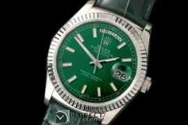 RLDDS60004L DayDate Fluted Green SS/LE Asian Eta 2836