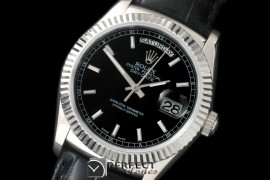 RLDDS60107L DayDate Fluted Black SS/LE Asian Eta 2836